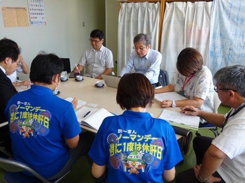2019年4月の伊江村職員・保健師との合同会議